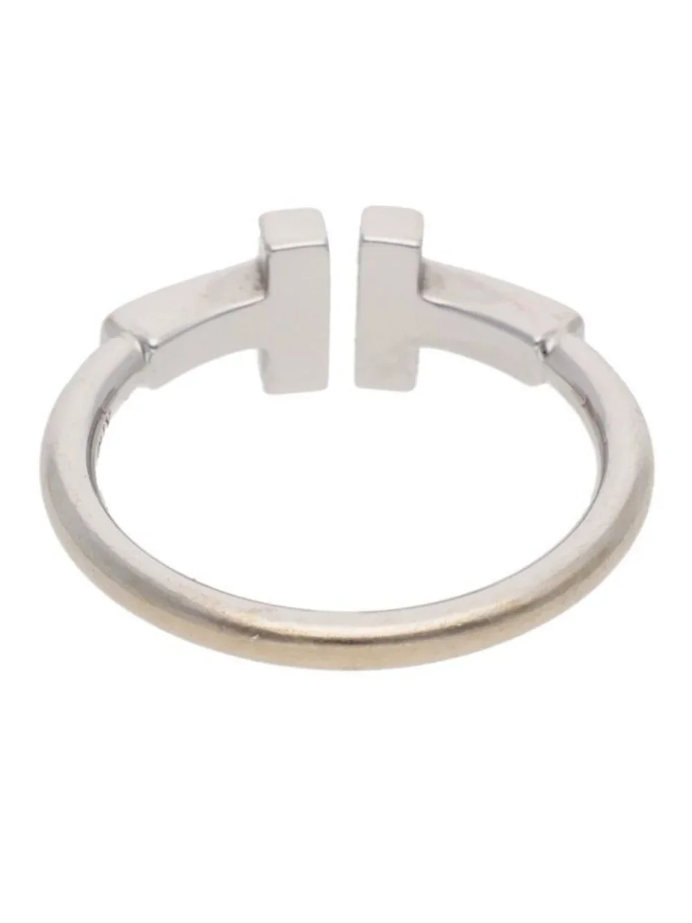 Tiffany & Co T Wire 18k White Gold Ring